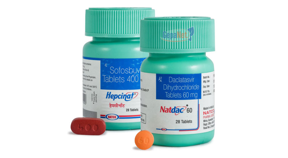 Эффективная  дженерическая комбинация  аналоговых лекарств Hepcinat/Natdac